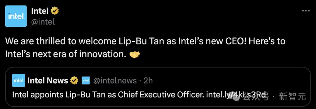 英特尔CEO陈立武：将招募顶尖工程人才 转向AI芯片和晶圆代工