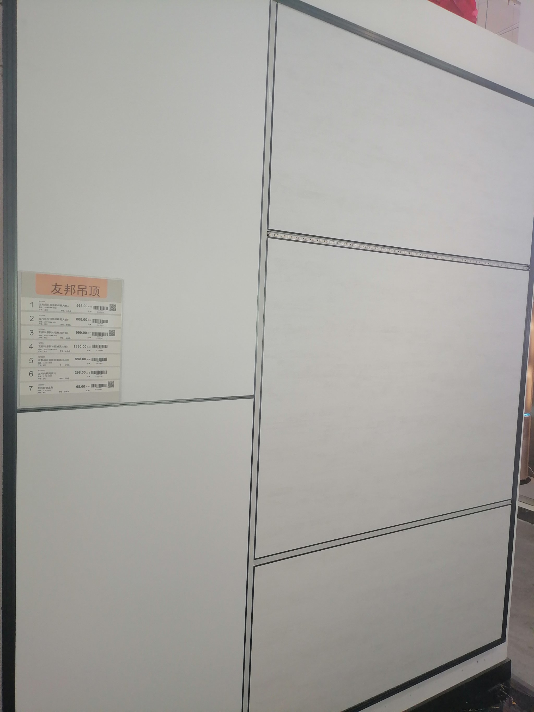 友邦吊顶获得外观设计专利授权：“电器面板（ZH205）”