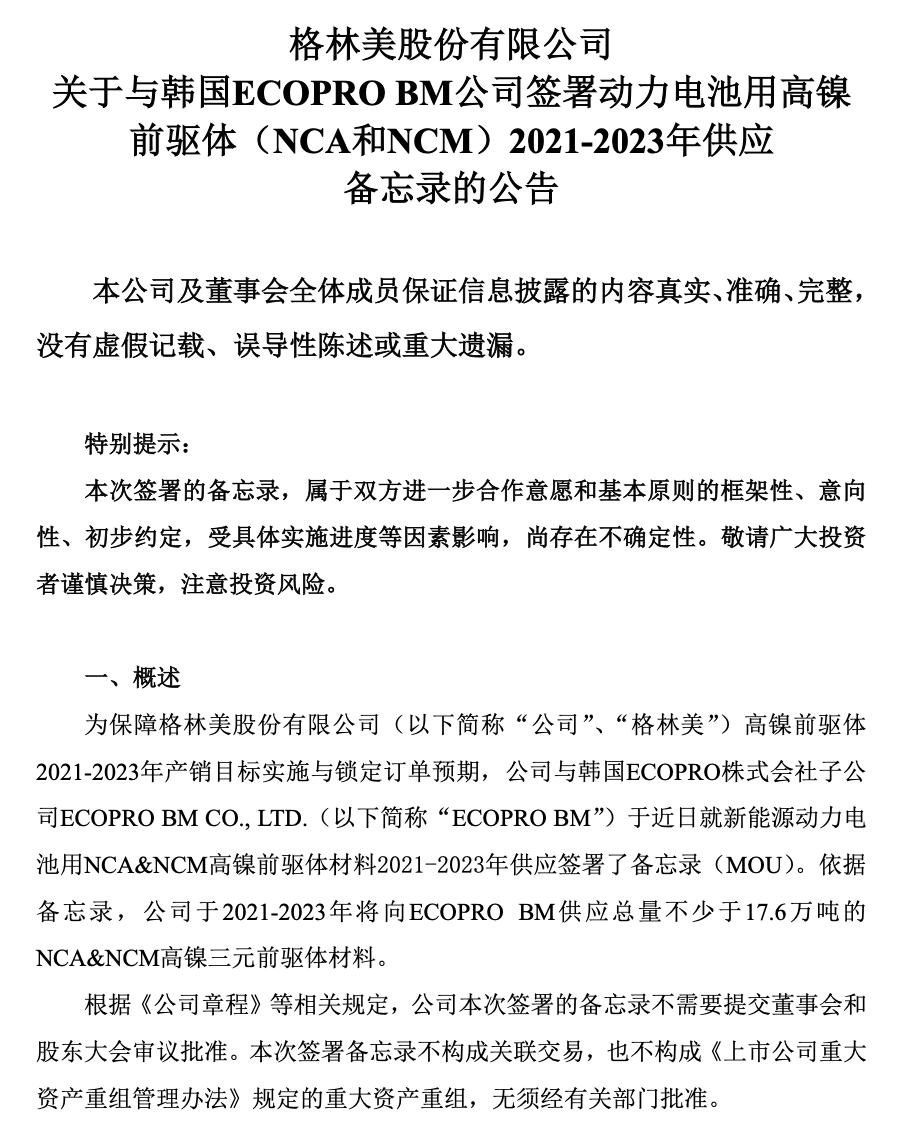 格林美获得发明专利授权：“一种含铜氢氧化物前驱体及其制备方法与应用”