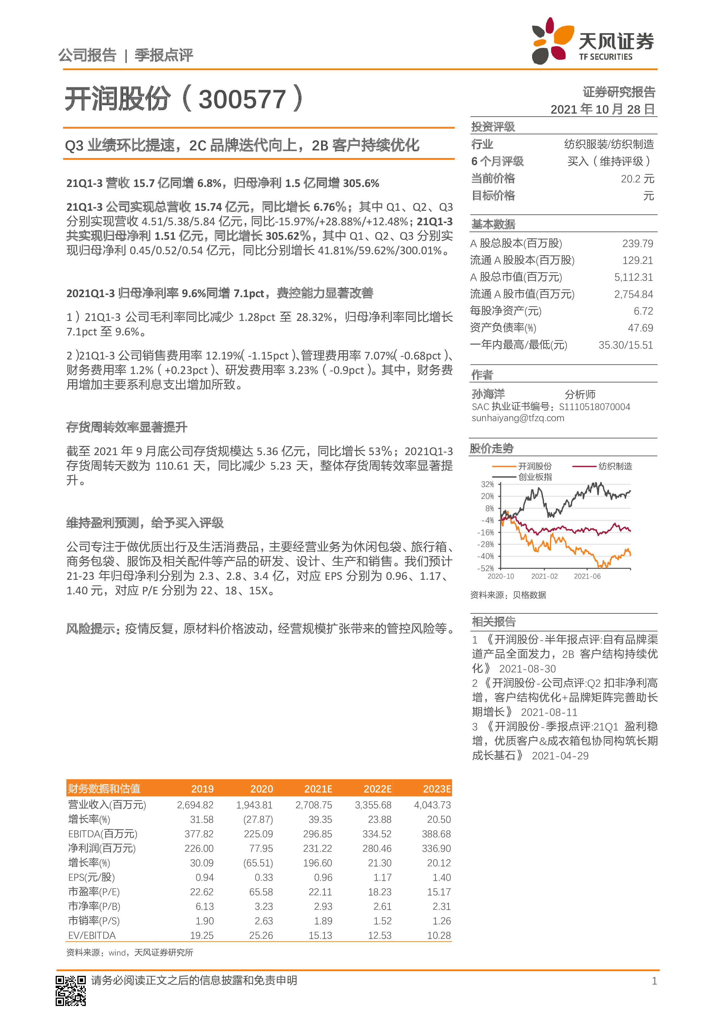 开润股份：公司目前暂未与敦煌网合作