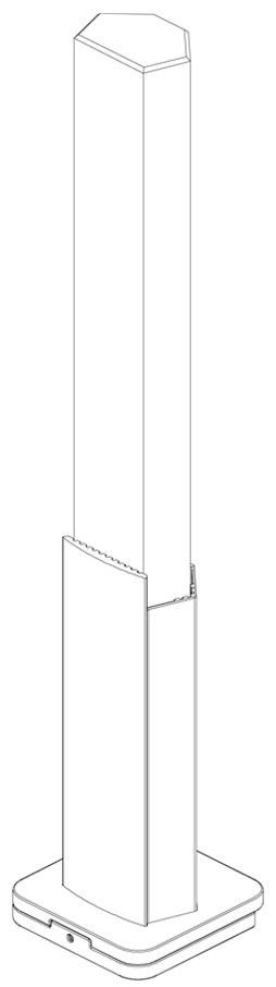金牌家居获得外观设计专利授权：“柱线(木系140-竹颂)”