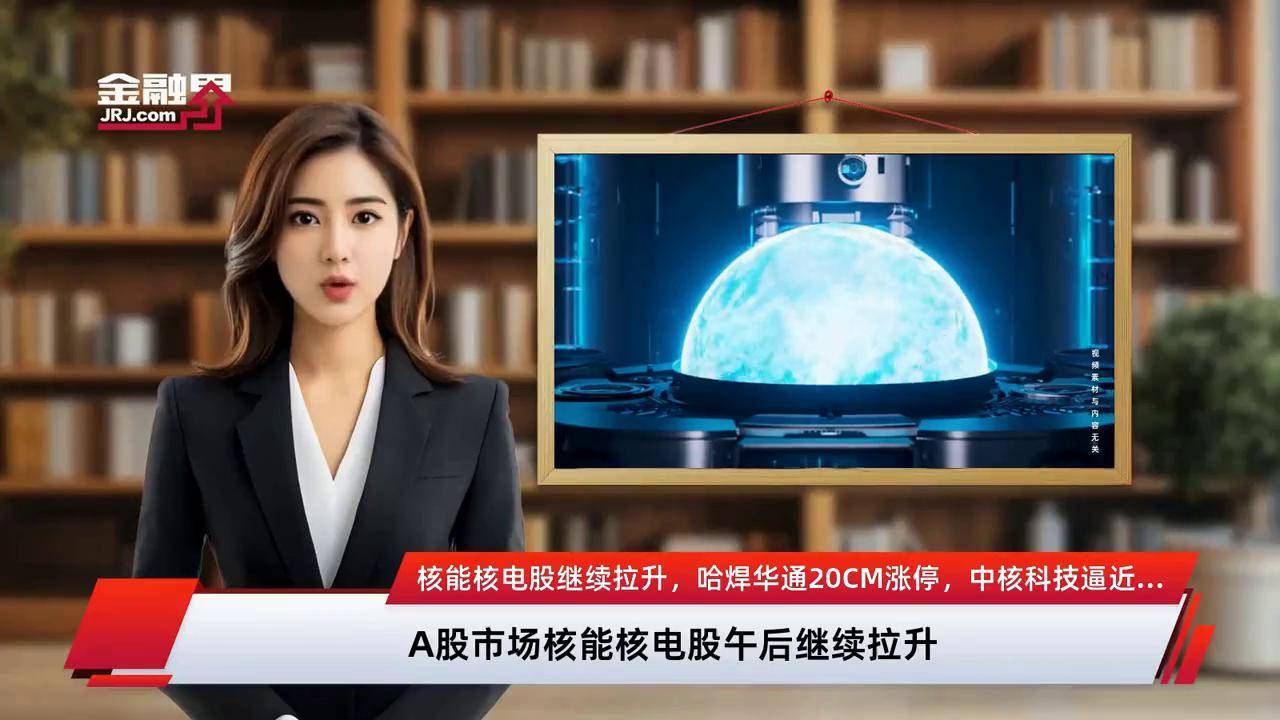 可控核聚变概念拉升，融发核电涨停，哈焊华通等走高