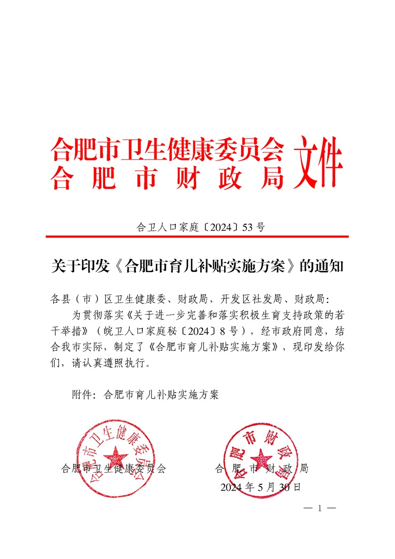 两部门:按照规定发放的育儿补贴免征个人所得税