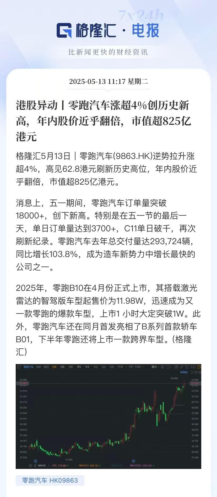 中国一汽谋划收购零跑10%股份？一汽“尚不知情”，零跑未回应