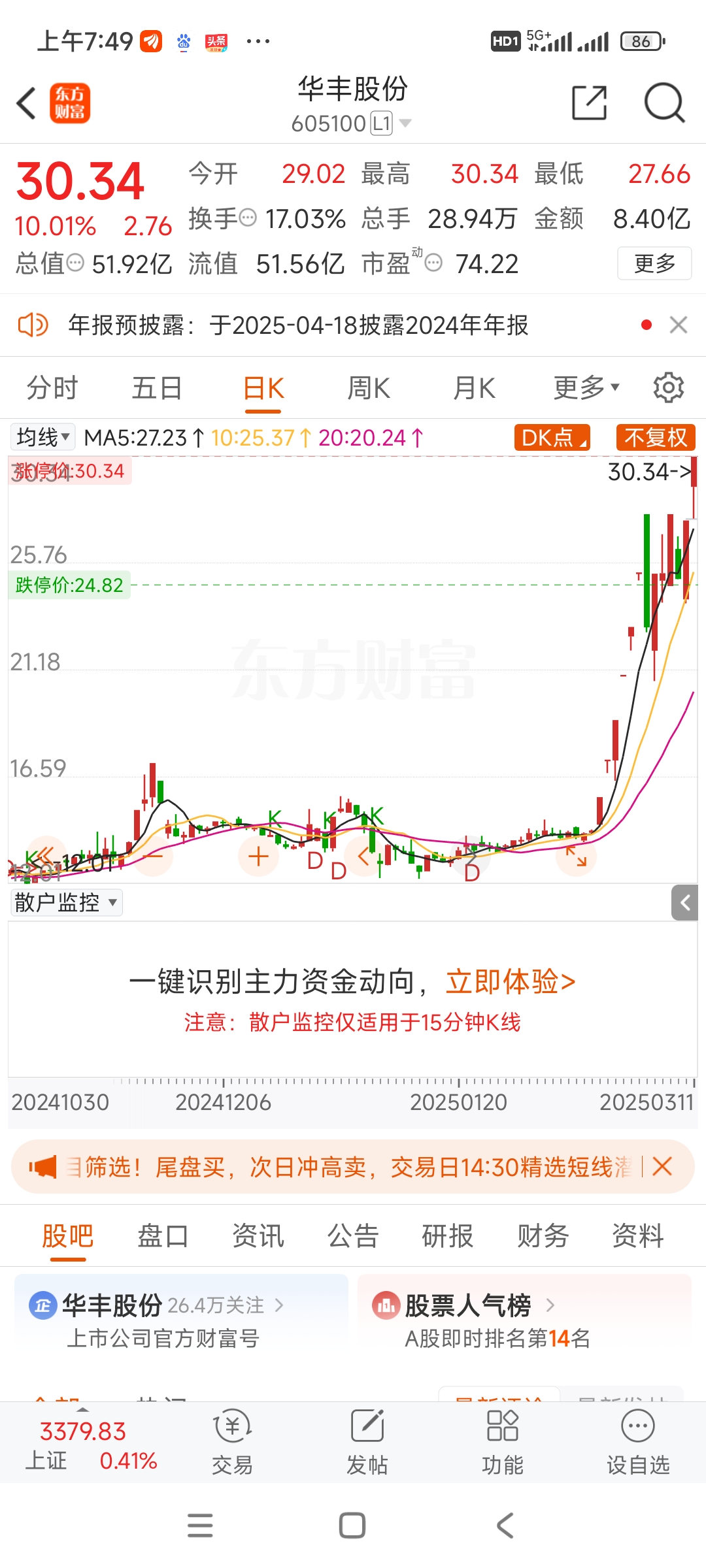 江钨装备：无注入矿山资产的安排或活动；股价累计涨幅较大已严重偏离公司基本面