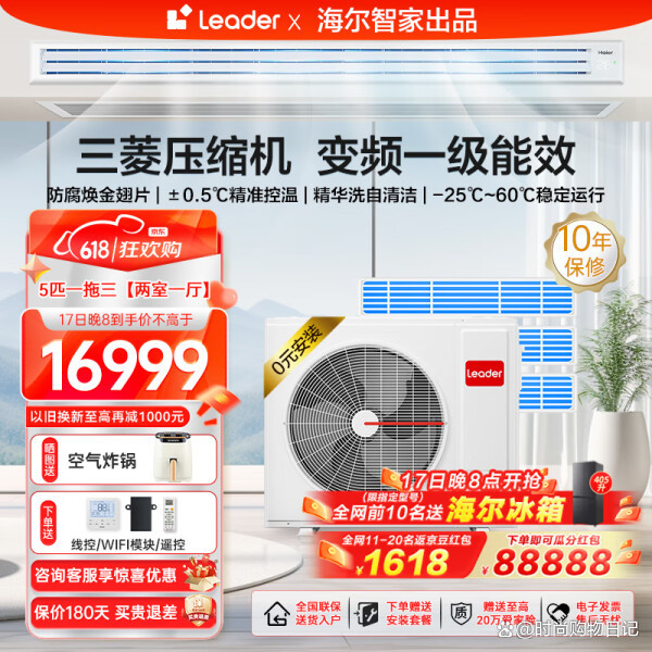 海尔智家获得实用新型专利授权：“用于加湿的装置、风管式空调”